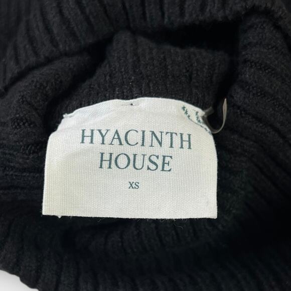 Hyacinth House Black & Tan Diamond Demi Turtleneck Size XS - Picture 4 of 7